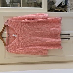 NWT Talbots Space-dye mesh side-tie sweater, size 1X
